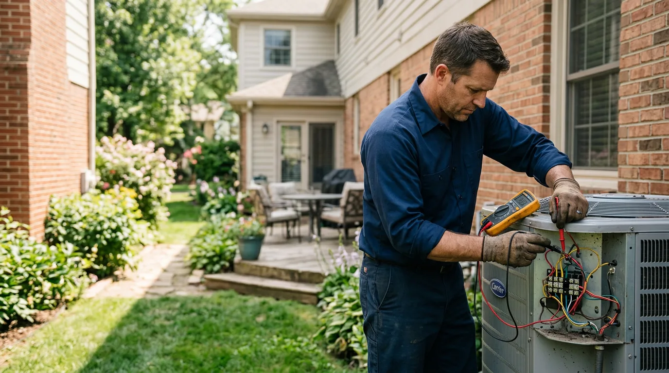 HVAC technician working near Oxford, WI